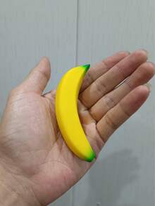 柔軟仿真香蕉慢回彈抗壓水果造型捏捏樂，趣味紓壓軟香蕉（購買前請確認尺寸） - 彩色 - 查看 6