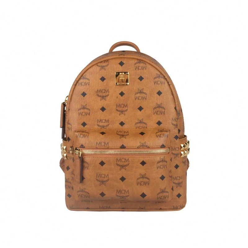 Mcm Stark Series Printed Women's Backpack - Cognac Color MMKEAVE15CO001 - View 1