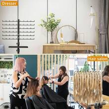 1pc Braiding Hair Rack, Height Adjustable 144 Pegs Braiding Rack Hair Extension Holder With Hair Braiding Tools Hair Divider Rack For Braiding Hair Separator Stand Add An Extra Tray - View 6