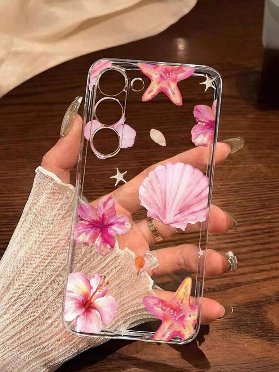 1 Piece Soft Phone Case With White Lily Flower And Butterfly, Compatible With Huawei Honor, , Galaxy A04e/12/A13/A14/A34/A50/A52/A53/A54/S21/S22/S23/S24/S25/S25Ultra, 6A/7A/8A, 12T/13T, International Version, Not Domestic Version, Spring Gift - 透明 15 - 查看 1