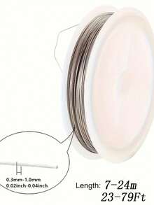 0.3-0.8mm Stainless Steel Beading Wire - DIY Jewelry Making Supplies, Suitable For Bracelets, Necklaces, And Craft Accessories - Steel Wire - View 3