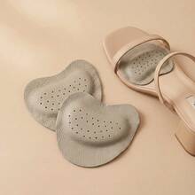 1-5 Pairs Soft Shock-Absorbing, Sweat-Absorbing, Anti-Slip Leather Forefoot Pads For High Heels, Suitable For Summer Sandals, Self-Adhesive Invisible Forefoot Pads - Apricot - View 10