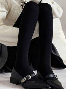 Multiple Colors Velvet Tights/Stockings - Plus Size High Stretch Warm Tights, Versatile Sexy For Winter Christmas, Family Parties, Formal W - Multicolor - View 24