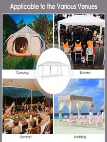 10x30 FT Pop Up Camping Tent With 5 Removable Sidewalls – Heavy Duty Sun Canopy For Outdoor Party & Wedding, Picnic & Beach Essentials, Summer Camping Must Haves, Great Fathers Day Gift, Travel & Patio Furniture.Her Grad & Dad Gift - B - View 8