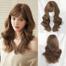 NAMM 18 Inch Medium-Length Shoulder-Length Shoulder Length Wavy Wigs For Women,Synthetic Heat-Resistant Long Fully Machine Wig For Girls Music Festival Party Street Wear, Sakura Festival, Cosplay Anime Or Costume Use (Available In Multiple Colors), Halloween - Multicolor - View 13