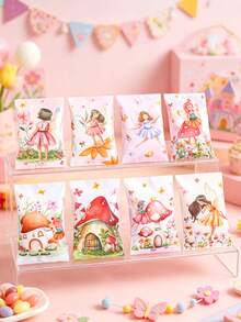 Bộ 27 nhãn dán phong bì chủ đề cổ tích, trang trí tiệc sinh nhật chủ đề cổ tích, túi quà tặng hình nấm cổ tích vẽ màu nước, túi đựng kẹo hình khu rừng thần tiên, trang trí vườn cổ tích, túi quà tặng dễ thương, trang trí tiệc sinh nhật lần thứ nhất, đồ dùng cho tiệc tiết lộ giới tính em bé, túi đựng kẹo giấy sinh nhật công chúa, tiệc mừng em bé, đám cưới, tiệc cô dâu, phần thưởng trong lớp học. - Nàng tiên hoa - Xem 1