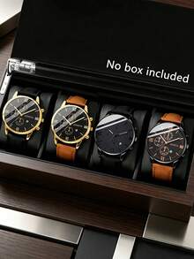 Casual PU Leather Multi-Piece Set, Suitable As Father's Day Gift, Daily Gathering Outfit Selection Gift, Birthday Gift - Multicolor - View 10