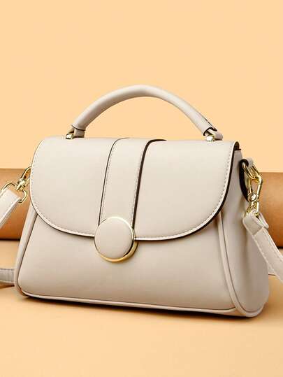 New Simplicity Retro Style Handbag For Women's PU Leather Shoulder Bag Fashion Designer Crossbody Bags Daily Lady Shopping Hand Pouch Sac