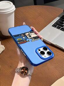 1pc Ins Style Blue Racing Car #21 Shockproof Soft Phone Case, All-Inclusive Protection Cover, Unique American Street Style, Best Gift Choice, Compatible With IPhone 17/17Pro/17ProMax/16/11/16Plus/16ProMax/16e/15ProMax/13/14/12/14ProMax/12ProMax/13ProMax/12Pro/13Pro/14Pro - Blue Frames, Translucent Sand Blue - View 6
