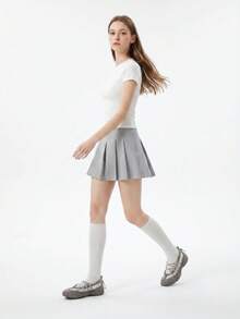 ZKBBO 女士银色运动鞋，休闲复古跑步鞋，低帮系带运动鞋，舒适轻便，适合户外及日常穿着 - 灰色 - 查看 5