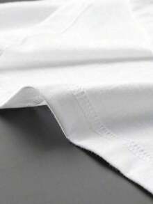Camiseta De Cuello Redondo Con Estampado De Corazón - Blanco - Ver 4