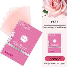 100pcs/Box, 200pcs/2 Boxes Green Tea & Rose Blotting Papers, Face Oil Absorbing Sheets For Men & Women, Soft Velvet Powder Puff, Oil Absorbing Not Water Absorbing, Smooth Blotting Paper, Inner Paper, Cosmetics, Moisturizing, Plant Fiber, Beauty & Health Tools, Skin Care Tools, Facial Cleansing Tools - Multicolor - View 11
