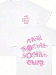 100% Cotton Cotton Double-Sided Printed, Anti Social Club Printed T-Shirt, Suitable For Daily Wear, Casual Summer Wear, Slightly Elastic, Breathable, Outdoor Holiday Sports, Gift T-Shirt, Holiday Gift, Perfect Gift. ,T Shirts For Men,Oversized T Shirt Men,Heated Rivalry,Take That T Shirt,Graphic T Shirt,Father'S Day,Holiday Clothes,Top,England,Harry Style,Summer Outfits Men,Mens Tops,Dad Gifts,Father'S Day Gift,Funny Shirts,Concert Outfits,Clothes T Shirts ForMen And Women Tops For Women,FamilyMatching Outfit Adult And Children'S Sizes2026-Summer Tops ,Rave Outfits ,T Shirts For Women ,Y2K ,Cute Top - trắng - Xem 1