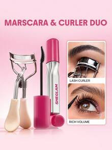 SHEGLAM 【2 Pcs】Lashlighter Up & Out 睫毛膏&睫毛夾組合 品牌 美容 化妝 化妝品 適合女性與女孩 完美搭配夏季春季 Y2K 時尚 流行 生日 母親節禮物 假期 派對準備就緒 最佳顏色 - 黑色 - 查看 1