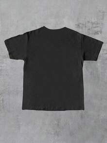 Funny  Crew Neck T-Shirt - Black - View 2