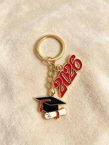 1pc/2pcs 2026 Numeric Keychain, Graduation Keychain, Novelty Student Keychain, Keyring, Unisex Car Key Chain, Key Fob, Holiday Gift, Daily & Festival Accessory Gifts For Mother, Father, Graduation, And Teacher - Multicolor - View 2