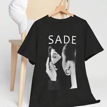 Sade Adu Singer Band Unisex Heavy Cotton Tee - Black - View 1
