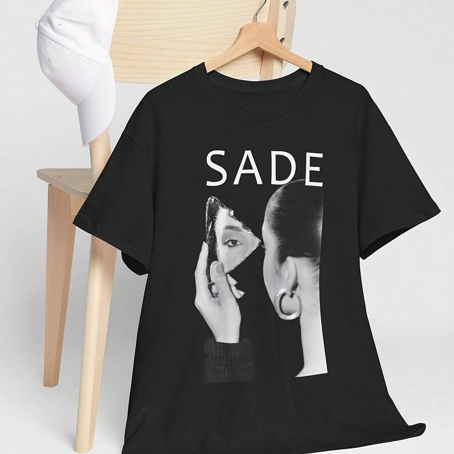 Sade Adu Singer Band Unisex Heavy Cotton Tee - Black - View 1