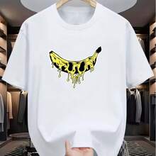 Printed T-Shirt For Men And Women - White - View 1