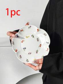 1个/2个/4个装手绘6英寸花卉陶瓷盘，可作水果盘、零食盘、坚果糖果盘、开胃菜盘、蛋糕甜点盘，也可作首饰托盘，用途广泛，适用于聚会、酒店、高档礼品等场合。 - 彩色 - 查看 14