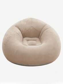 1pc Inflatable Slouchy Sofa, Single Person Bedroom/Balcony Lounger, Outdoor Camping Portable Inflatable Chair - Multicolor - View 9