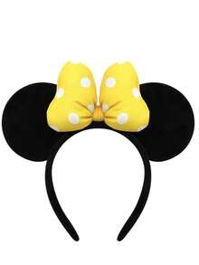 Disney 2入米奇老鼠耳朵髮箍，生日裝扮髮箍，女性成人藍色亮片老鼠耳朵髮箍附城堡蝴蝶結，適合樂園佩戴 - Q - 查看 8