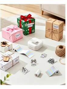 3 Rolls Holographic Silver Thermal Sticker Paper – 50mm*3.5m Mini Printer Compatible With T02/M02/Q02E/T02 Pro/D20/D21, Perfect For Bullet Journals, DIY Planner Stickers, Photos, Notes & Creative Projects - View 8
