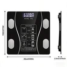 Precision Scale, Smart Bluetooth Connection, Rechargeable Body Fat Scale, Electronic Waist Scale, Home Weight Scale - 粉色 - 查看 5