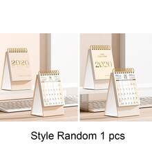 1pc 2026 New Minimalist Creative Desktop Mini Calendar, Triangular Base For Stable Placement, Thick Cardboard Inner Pages, Smooth Flipping Metal Coil Binding, Includes Countdown Memo, Monthly & Annual Calendar, Office Decor, Gift, Prize, Stationery, School Supplies (Random Print) - Multicolor - View 19