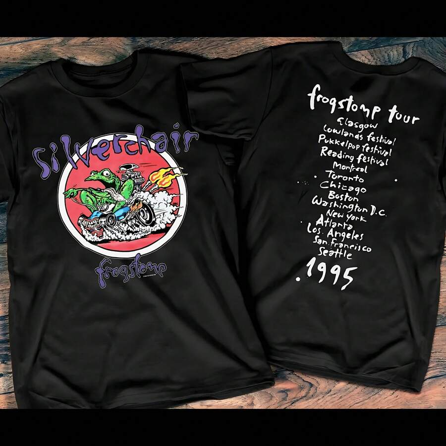 Vintage 1995 Silverchair Frogstomp Tour Concert T-Shirt - Black - View 1
