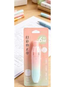Squeeze-Type Correction Tape, Natural Color Series, Multiple Colors Available, Suitable For Student Correction And Error Fixing Stationery, Back To School - Sets - View 11