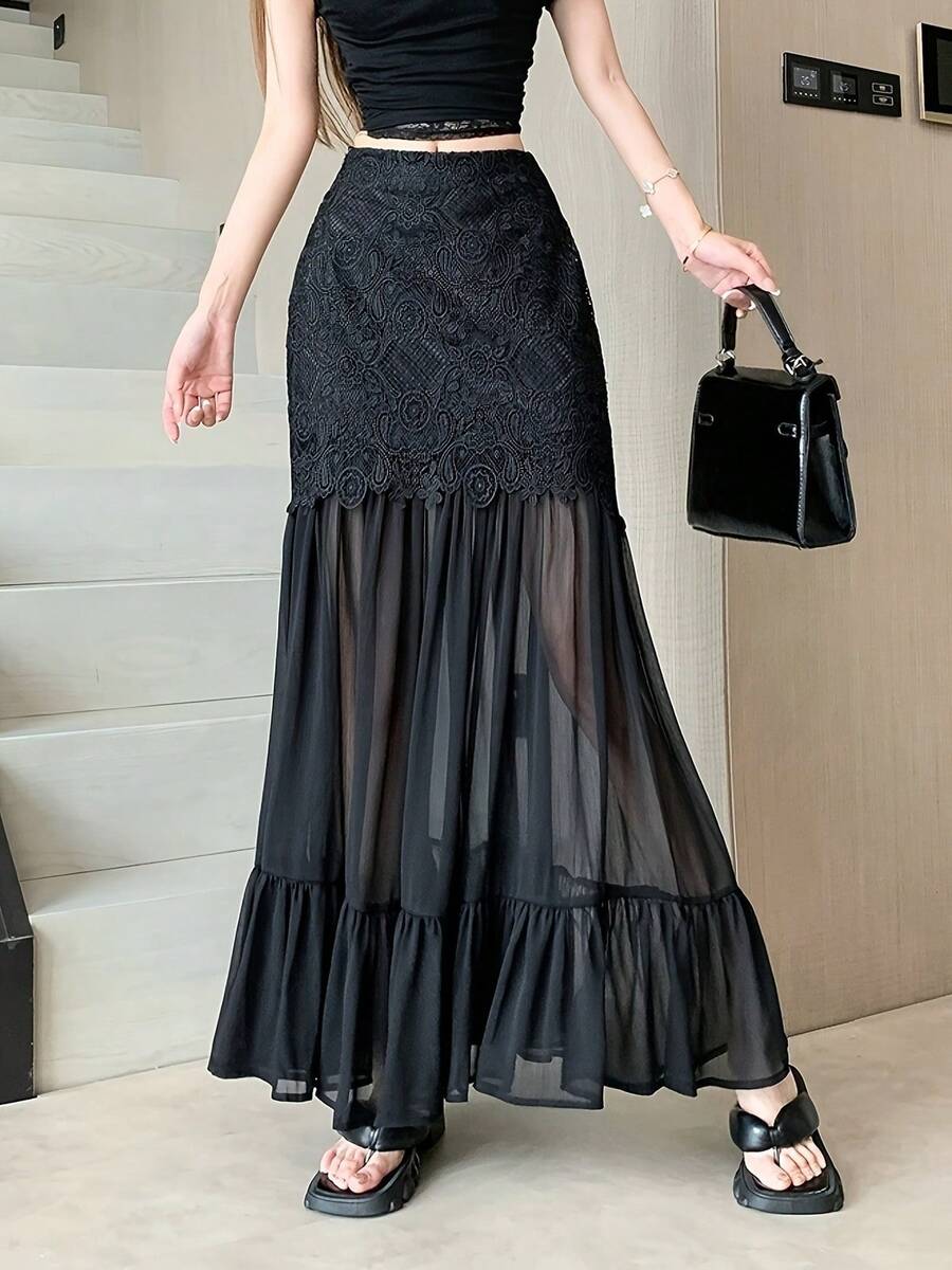 Women Skirts - Black - View 1