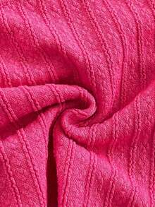 Top con espalda abierta, anudado en el cuello, con estilo sexy y bonito para el verano - Rojo violeta - Ver 5