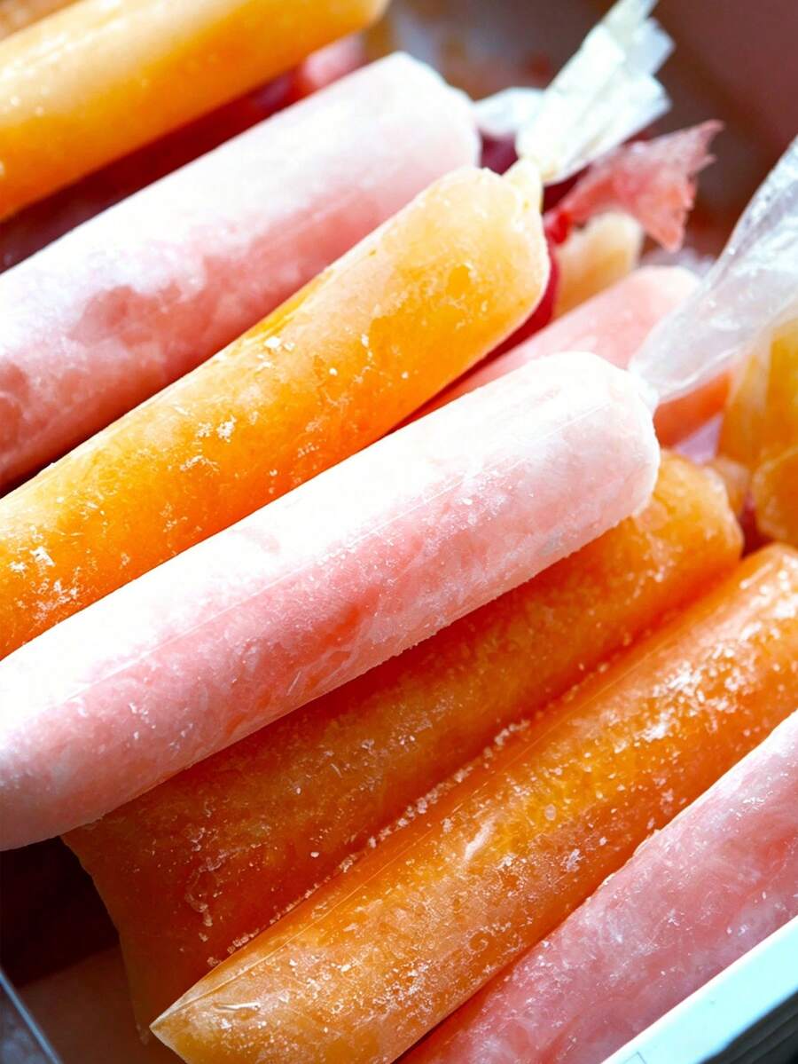 200/100/50/10Pcs Transparent Ice Bags For Crushed Ice And Ice Cream Preservation, DIY Ice Pop Bags, Home Kitchen Party Gifts - Multicolor - View 1