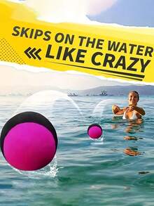 Bouncing Water Ball Jumping Water Ball Beach Toy TPR Material Floating Pool Ball Suitable For Men And Women Outdoor Water Games Inflatable Pool Beach Toy Ocean Fun Beach Essential Accessory Summer Beach Party Fun Outdoor Sports Gift Pool Toy - Multicolor - View 2