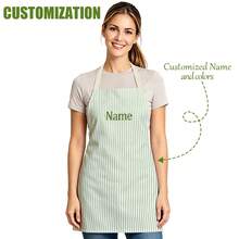 1pc Customizable Linen Kitchen Apron - Personalized Design With Photo Or Text, Multiple Sizes Available - Durable Woven Polyester Cooking Apron, Painting Apron, Barista Apron - Multicolor - View 4