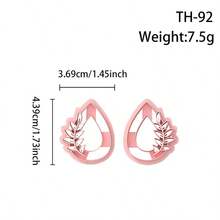 Botanical Leaf Cutting Mold Earring Making Tool, DIY Handmade Jewelry Miniature Cutter, Ceramic Mold, Minimalist Embossing Tool, High Precision Polymer Clay Or Modeling Clay Mold - Botanical Leaf - View 18