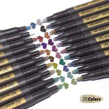 10 Colors Waterproof Oil-Based Paint Marker Pens, Permanent Quick-Drying Neutral Tip, Suitable For Metal, Wood, Fabric, Plastic, Rock Painting, Stone, Mugs, Canvas, Glass And More, Back To School - Sets - View 13