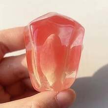 Jouet de pression réaliste en chair de grenade, jouet de soulagement du stress en cristal transparent, accessoire de soulagement du stress super doux à rebond lent, jouet de relaxation portable pour le bureau, convient aux adultes, cadeau idéal pour l'anniversaire, Halloween et Noël - Multicolore - Voir 10
