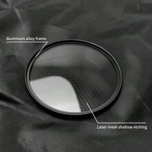 Filtro de estrella QZSD, filtro de efecto fotográfico, puede presentar efecto de estrella de 6 líneas, también llamado filtro de estrella, adecuado para la toma nocturna de fuentes de luz concentradas. Aplicable para la instalación frontal en cámaras DSLR y lentes sin espejo - Ver 5