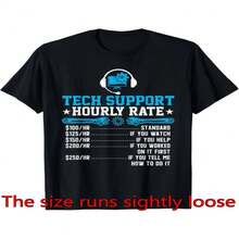 Technical Port Hourly Rate Fun Programmer Technical Port Gift Uni T-Shirt Wo T-Shirt - 黑色 - 查看 1