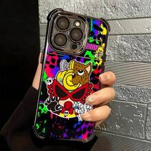 Hylteric Minx For Ukiyoe Phone Case Fourcorner Antifall Cute Cartoon Tpu Ukiyoe Fourcorner Antifall Phone 11/12/13/14/15/16/17 Pro Max - Green - View 5