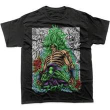 T1 Shenron Graphic T-Shirt, Men's Anime T-Shirt, Summer Fashion 2026, Loose Fit Urban Style, Y2K Top, Streetwear - 紅色和黑色 - 查看 1