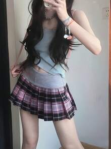 Women Skirts - Red - View 2