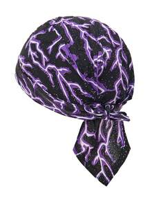 1pc Breathable Skull Bandana Headwear, Pirate Hat Liner For Men Motorcycle Riding - Multicolor - View 16
