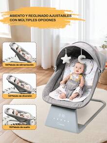 Baby Bouncers, Jumpers & Swings - Light Grey - View 5