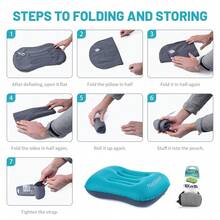Naturehike 1pc Ultra-Light TPU Travel & Camping Inflatable Pillow - Multicolor - View 13