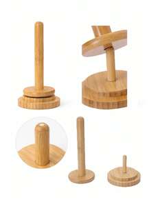 1Pc Wooden Yarn Rack, Japanese Minimalist Style Spool Storage Rack, Desktop Yarn Roll Storage Rack, Anti Winding Rotating Yarn Ball Rack, Suitable For Weaving Enthusiasts, Handicraft Experts, DIY Knitting, Embroidery, Crochet, And Handmade Production - Cable Tie - View 5