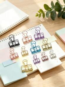 Multi-Functional Metal Clip Calendar Long Tail Clip Ticket Clip Phoenix Tail Clip Invoice Clip File Folder Swallow Tail Clip Creative Desktop Organizer - A - View 5