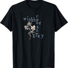 ConanS Gray Crossword Wishbone T-Shirt - 黑色 - 查看 1